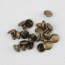 240pcs/Set 6/8mm Leather Rivets Cap Rivet Tubular Metal Stud Tool + Clear Box