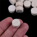 100pcs 13mm Wool Felt Polishing Buffing Pad 2 Shank Grinding Wheel Parts ME