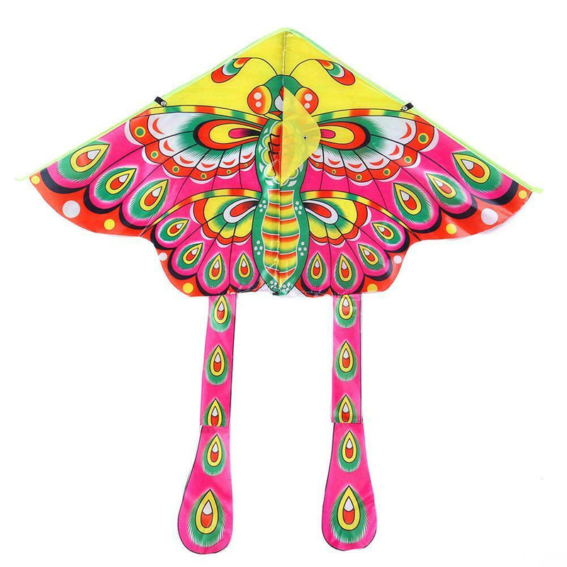 90x50cm Bright Cloth Colorful Butterfly Kite Outdoor Foldable Kites (B)