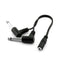 3.5mm 1/8inch Stereo Female to 2x 6.35mm Mono Male Y Splitter Cable 20cm