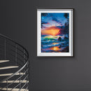 5D DIY Diamond Painting Rolling Waves Full Drill Embroidery Picture Decor