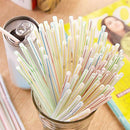 1000Pcs Disposable Flexible Straws Plastic Drinking Supplies M5I9