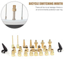 24pcs/set Aluminum Alloy Bicycle Valve Conversion Nozzles Valve Adapter Kit