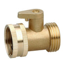 2X(3/4 Inch Garden Hose Water Pipe Connector Brass Valve Faucet Taps Splitt