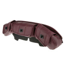 Red PU Leather Motorcycle Windshield Bag Saddle Three 3 Pouch  Fairing Bag