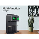 8 Slots Lcd Display Usb Smart Battery Charger For Aa Aaa Sc C D Size Rechar