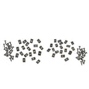 40xBlack Fastener U-Type Clips and Screws Retainers Rivets for Car Bumper