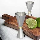 2 Pcs Stainless Steel Double Jigger Cocktail Jigger Bar Measure Cup 45&60ml