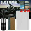 2X Automotive Glass Nano Repair Tool Fluid Car Window Glass Crack Chip Repair ^