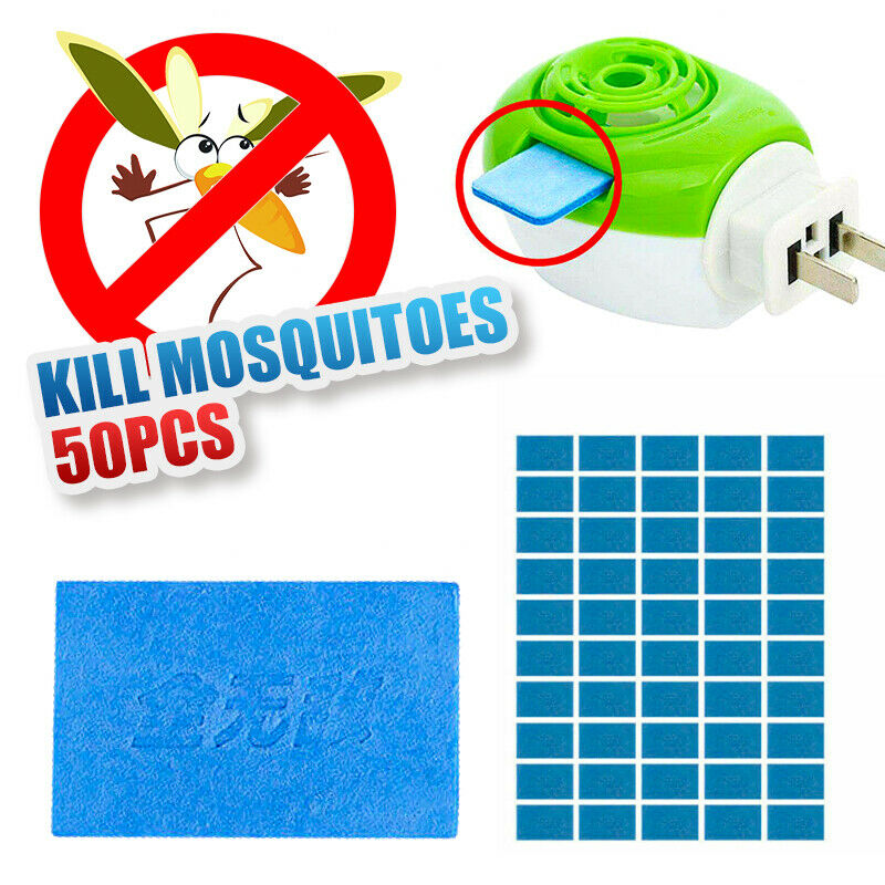50x Mosquito Repellent Insect Bite Mat Tablets Refills Replace Pest Repeller J87