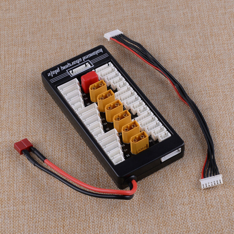 Parallel Charging Board Balance T Plug fit for Lipo 2S-6S XT60 Battery Charger