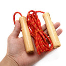 Skipping Rope Practice Jump Wood Grip Handle Kids Fitness Equipment Training Gw
