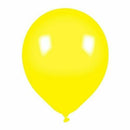Pack of 8 'Yellow' Latex Party Balloons - Air or Helium Fill