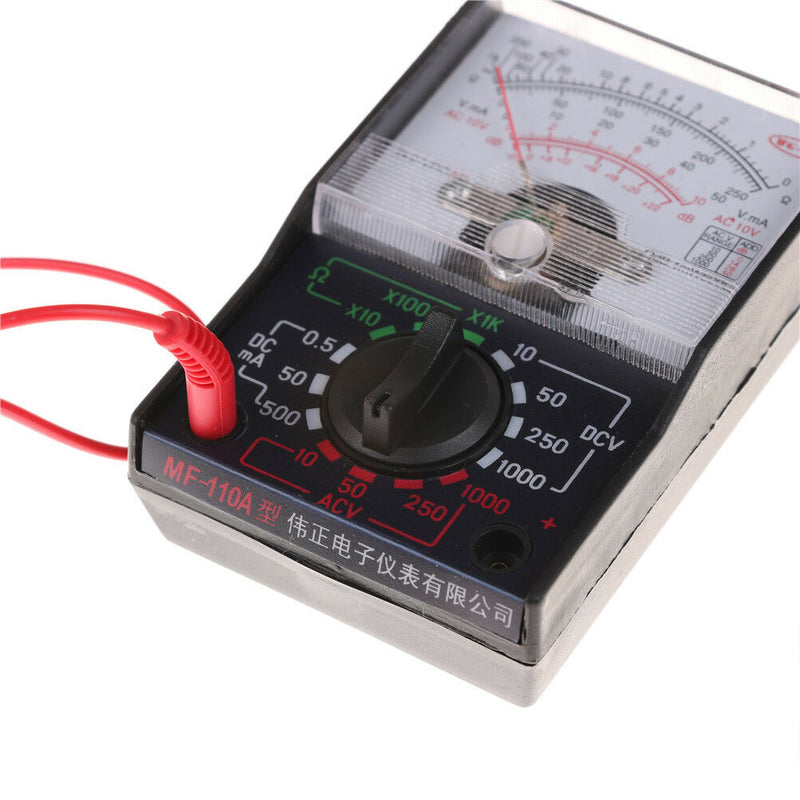 1000V Voltmeter DC/AC 250mA Ammeter 1K Resistance Meter Analog Multimeter Too Ru