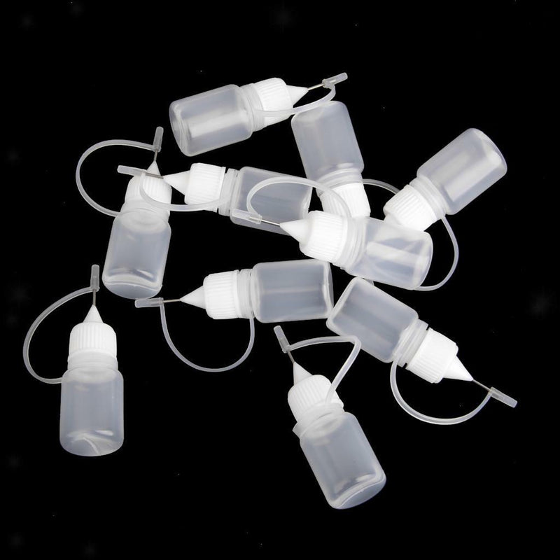 10pcs 5ml Needle Tip Empty Plastic Squeezable Dropper Bottles Liquid Storage