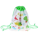 Dinosaur Non-woven Bag Backpack Kids Travel School Decor Drawstring Gift Bags TO