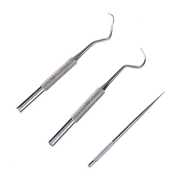 1 Set Stainless Steel Portable Toothpick Tooth Hook Teeth Clean Tool Dental  Hn