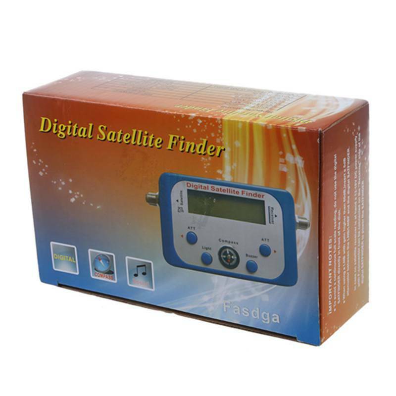 Fasdga Digital LCD Satellite Finder Signal Strength Meter Dish Blue P9M1