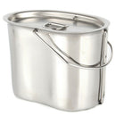 700Ml Stainless Steel Field Game Cooking Cup Camping Cooking Cup With Handl