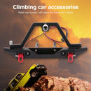 1 Set Metal Rear Bumper Mounts with Spare Tire for 1/10 RC Tracked Vehicle