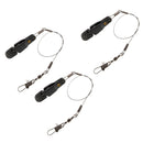 3pcs Snap Release Clip with Line Leader, Adjustable, Padded Clips for Outrigger