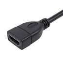 Hdmi Female To Male Left Angle Extension Cable Tv Lead 2.0 High Speed Ether