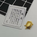 Feng Shui Golden Money Turtle Lucky Home Office Decoration Tabletop Orname a_ Kw