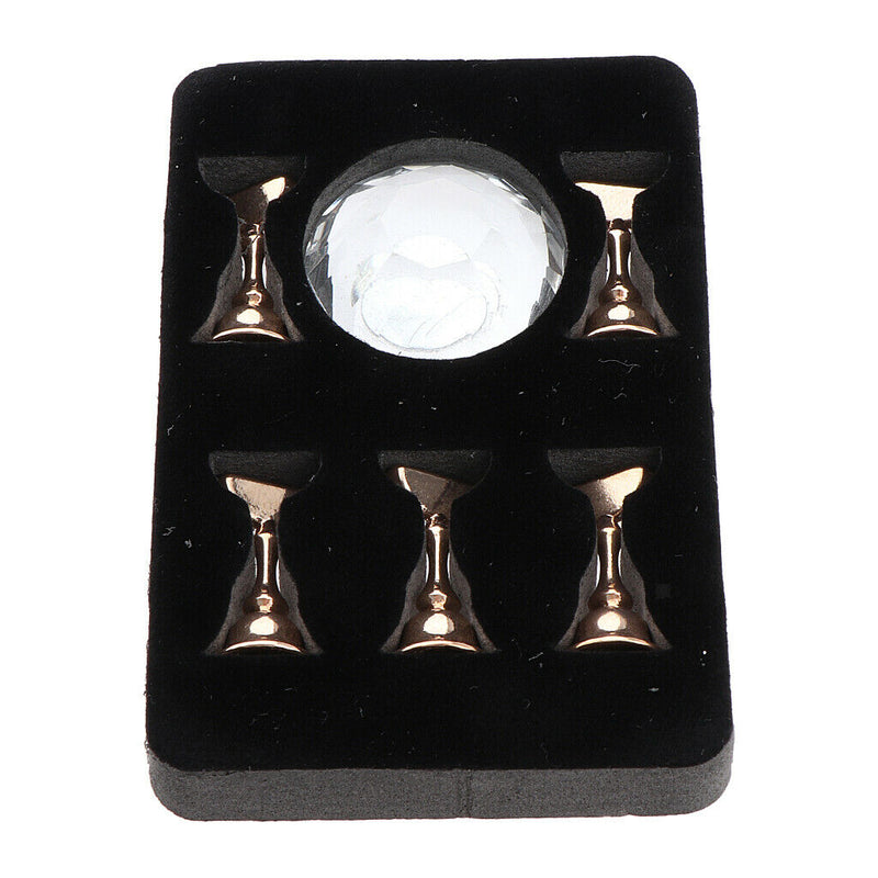 Magnetic Nail Tips Stand Holder Display Base for Salon DIY and Practice White