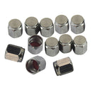 12pcs Copper Schrader Valve Caps Bike Motorcycle Cars Valves Dust Cover