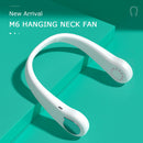 Portable Mini Neck Wearable Fan Rechargeable Neckband Air Cooler (White)