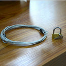 10x 70cm Security Safety Cable Bike/Car/Secure Lock Wire Braided  Coated Lock