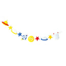 Novelty Alien Robot Bunting String Flags Garland Space Baby Shower Party Decor F
