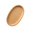 Oval Dinner Plate Wooden Utensils Wood Snacks Dishes Tableware 20x12cm