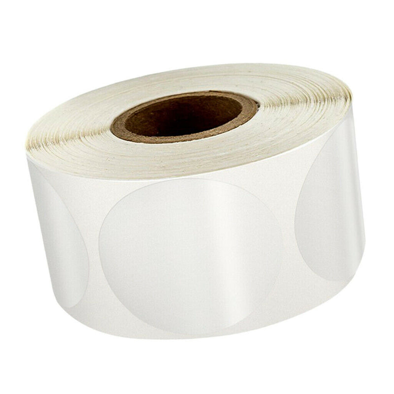 1 Roll of 500pcs Round Blank Kraft Stickers Self Adhesive Labels DIY Craft