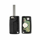 2 Buttons Car Flip Remote key 433mhz HU83 PCF7941 For Citroen For Peugeot E O6M8