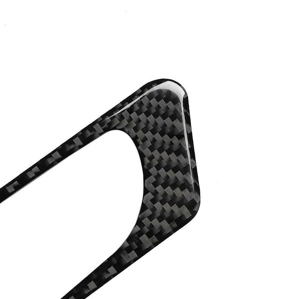 2pcs/set Carbon Fiber Glove Box Switch Frame Trim Kit for Audi Q7 SQ7 4M 16-19
