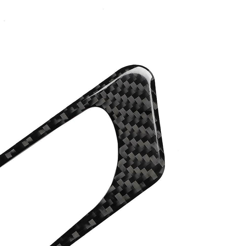 2pcs/set Carbon Fiber Glove Box Switch Frame Trim Kit for Audi Q7 SQ7 4M 16-19