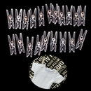 20pcs Mini Clear Plastic DoLJ Clothespin Photo Paper Peg Clips Laundry HangersLJ