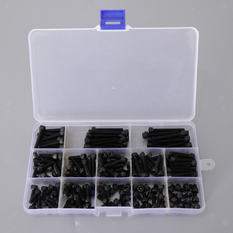 Black-force 12.9 Screw Alloy Level Hexagon Steel Plug Head Cap Screws Series Set