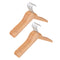 10pcs Children Wooden Coat Hangers Wardrobe Hanger Bar for kids Clothes 32cm