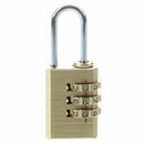 3-D Brass Resettable Combination Padlock Backpack Luggage Coded Lock