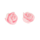 100xArtificial Rose Heads Bouquet Wedding Garden Dark Pink PE Flower Decor