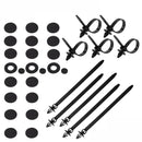 435Pcs Car Retainer Bumper Clips Plastic Fasteners Kit Boxed Auto Rivets Se L7T7