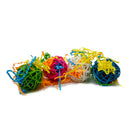 10pcs Parrot Rattan Ball Pet Bird Toys Chewing Ball Birdcage Hanging Decor