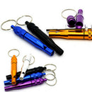 1pc Survival Whistle Emergency Camping Compass Kit Fire Hiking Outdoor Tool F]