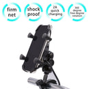 Rearview Usb Charger Bracket For 3.5-6 Inch Phone With A Charge Of The Soli