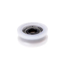New 4*15*6mm U Groove Metal Shield Nylon Pulley Wheels Roller Ball Bearings  JR