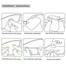 2Pcs Car Rearview Mirror Waterproof Membrane Anti-glare Anti-Fog Film St PCY