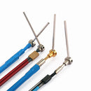 10 Sets Guitar Spoke Wheel Truss Rod Nut Hat Shape with Steel Bar for Guitar