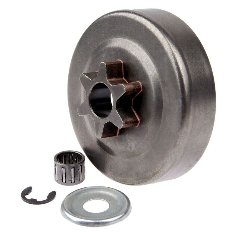 3/8 6T Clutch Drum Sprocket Washer E-Clip Kit For Stihl Chainsaw 017 018 02